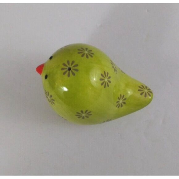 Tag Blue Polka Dot & Green Floral Spring Chicks 2" Salt & Pepper Shakers - Picture 12 of 13